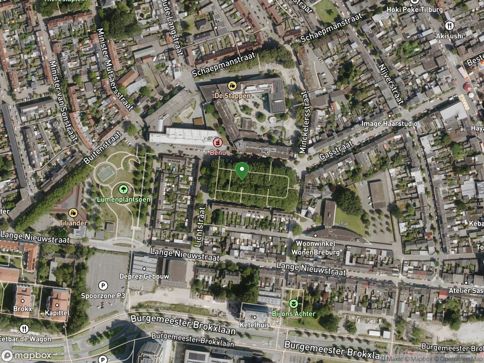 Luchtfoto van projectlocatie: Speelplek Energieplein