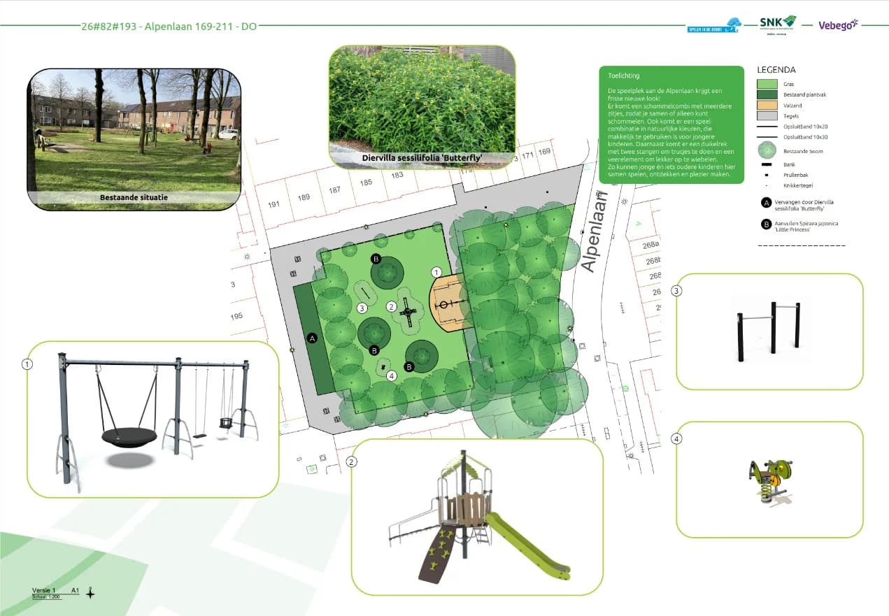 Definitief ontwerp Speelplek Alpenlaan